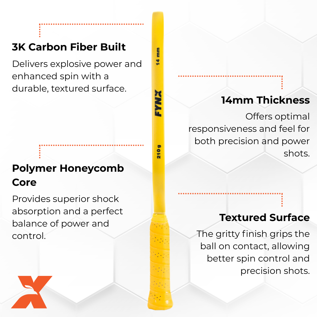 Storm | 14 MM 3K Carbon Fiber Pickleball paddle